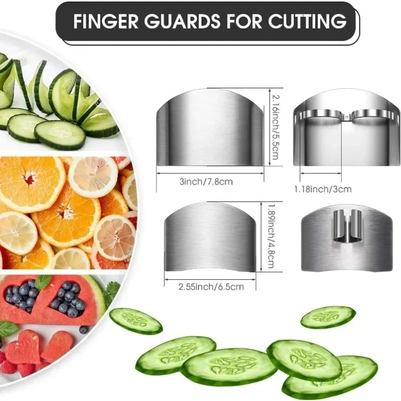 Kitchen Gadgets You Must Have - Stainless Steel Finger Guard for Cutting,