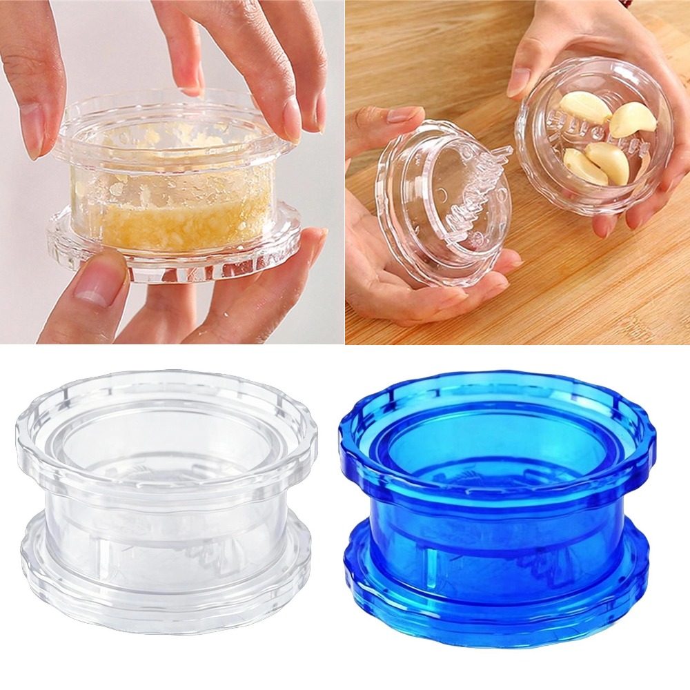 Kitchen Gadgets Garlic - Manual Garlic Presser Mincer, Plastic Twist