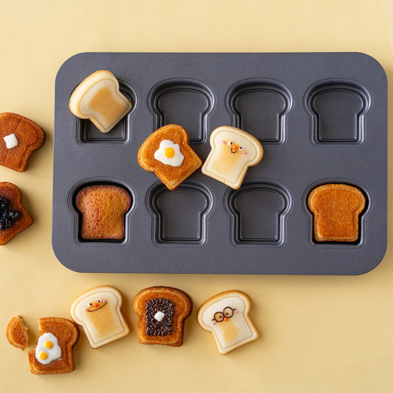 Kitchen Gadgets Oxo - 8 Cavity Toast Bread Pattern Carbon