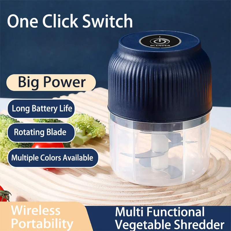 Kitchen Gadgets Garlic - New 250ml Mini Wireless USB Rechargeable