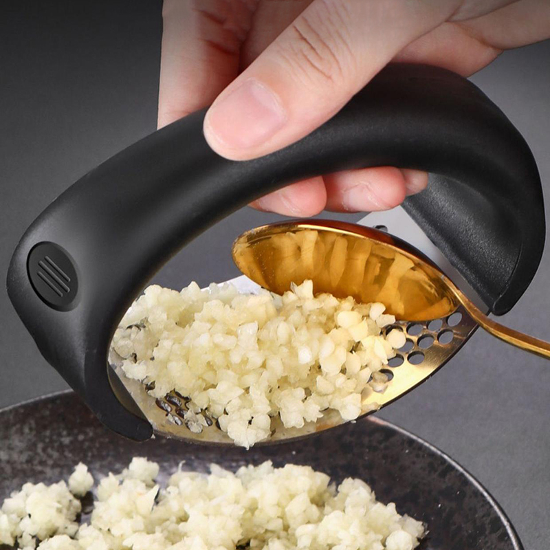 Kitchen Gadgets Cutting Tools - Manual Garlic Ginger Rocker Crusher Garlic