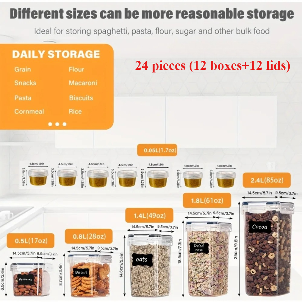 24Pcs Food Storage Containers  - Kitchen Gadgets Oxo review and price