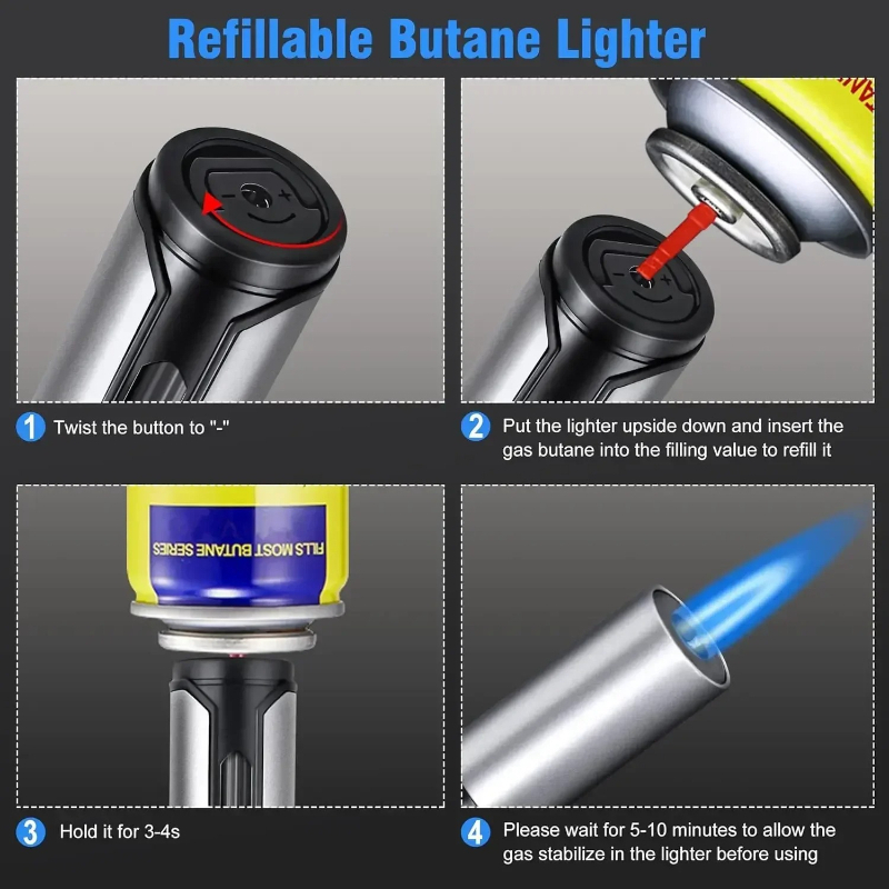 Metal Pen-Style Torch Lighter  - Kitchen Gadgets To Gift review and price