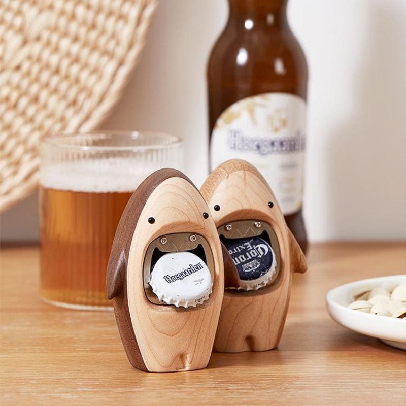 Creative Wooden Shark Bottle O - Kitchen Gadgets To Gift review and price