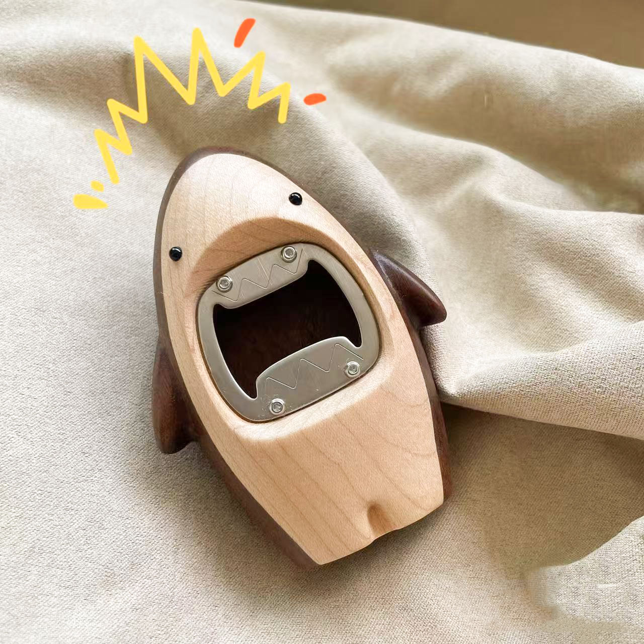 Creative Wooden Shark Bottle O - Kitchen Gadgets To Gift review and price