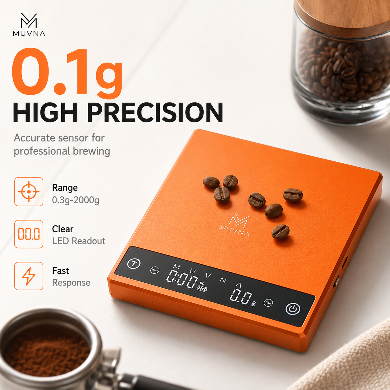 MUVNA Coffee Scale Espresso Sc - Digital Kitchen Scale review and price