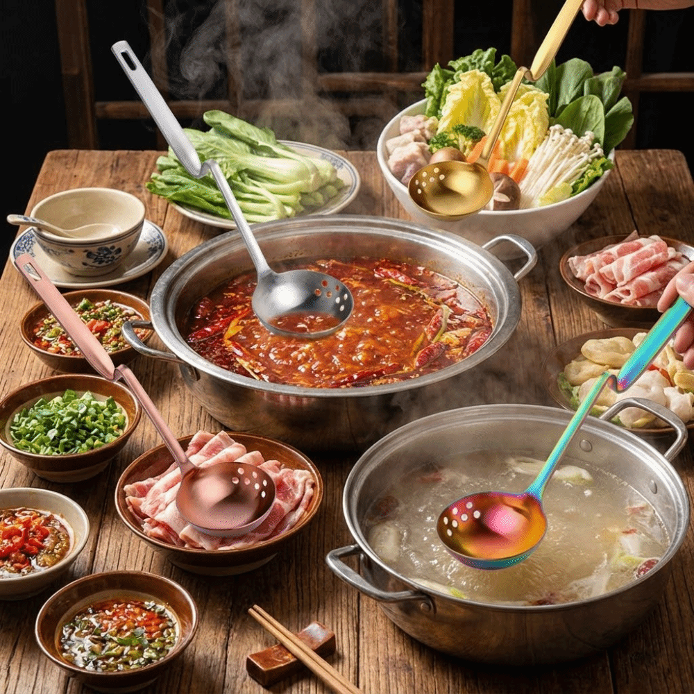 Z-shaped Hot Pot Spoon Long Ha - Kitchen.Gadgets With A Z review and price
