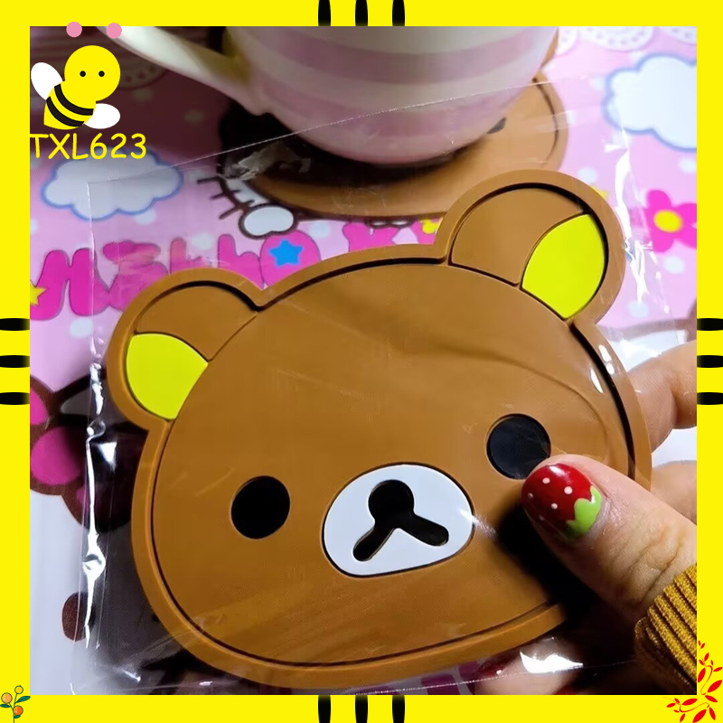 Rilakkuma Silicone Cup Coaster - Kitchen Gadgets Needed review and price