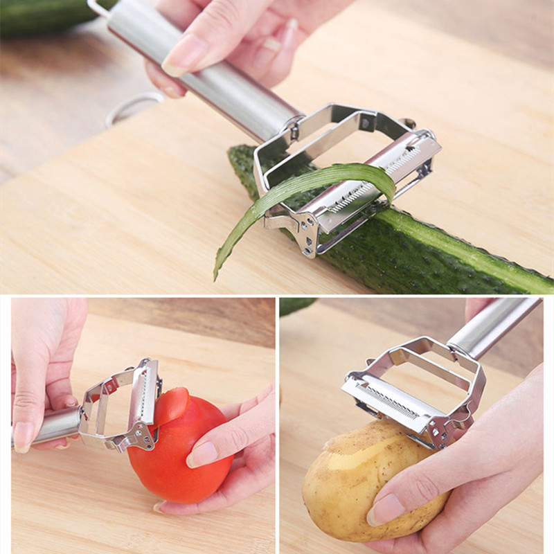 4 in 1 Stainless Steel Multi-f - Household Kitchen Gadgets Vegetable Cutter Silk Cutter review and price