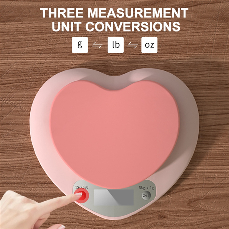 ABBZ-Portable Pink Heart-Shape - Digital Kitchen Scale review and price