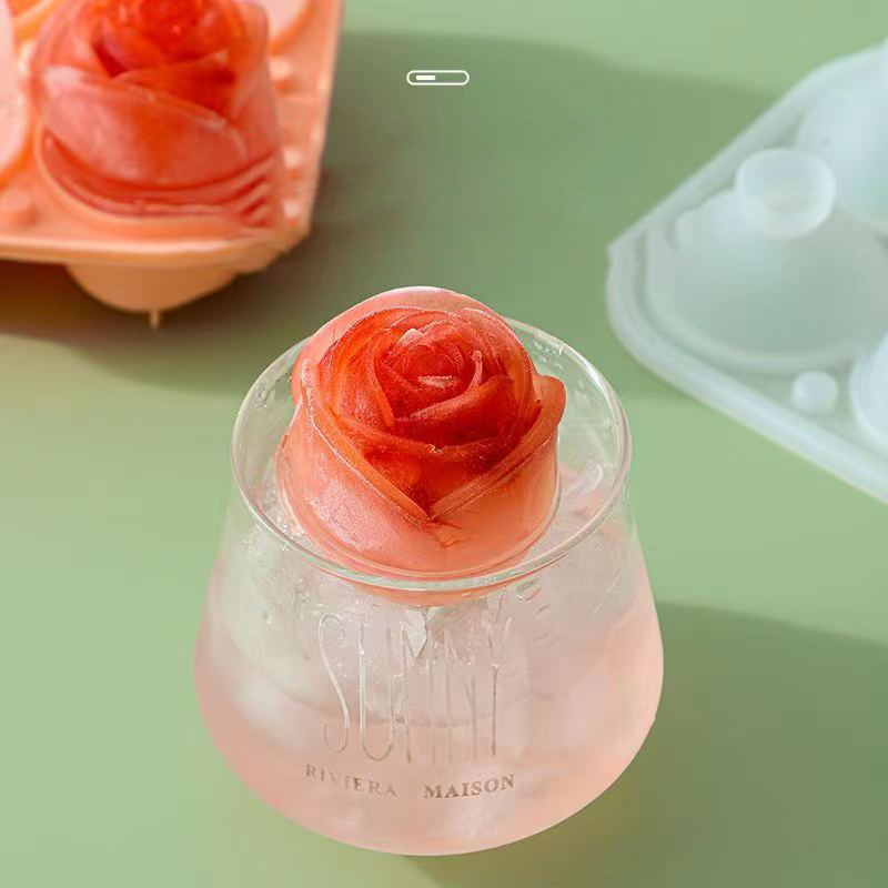 3D Rose Ice Molds 4 Holes Ice  - Kitchen Gadgets Oxo review and price