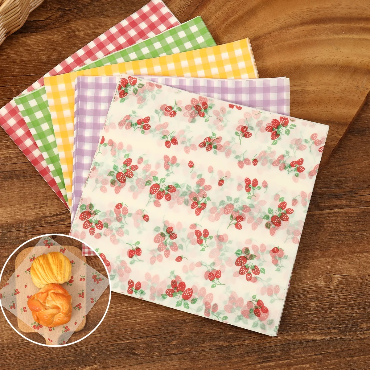 50Pcs Oilproof Wrapping Paper  - Kitchen Gadgets To Gift review and price