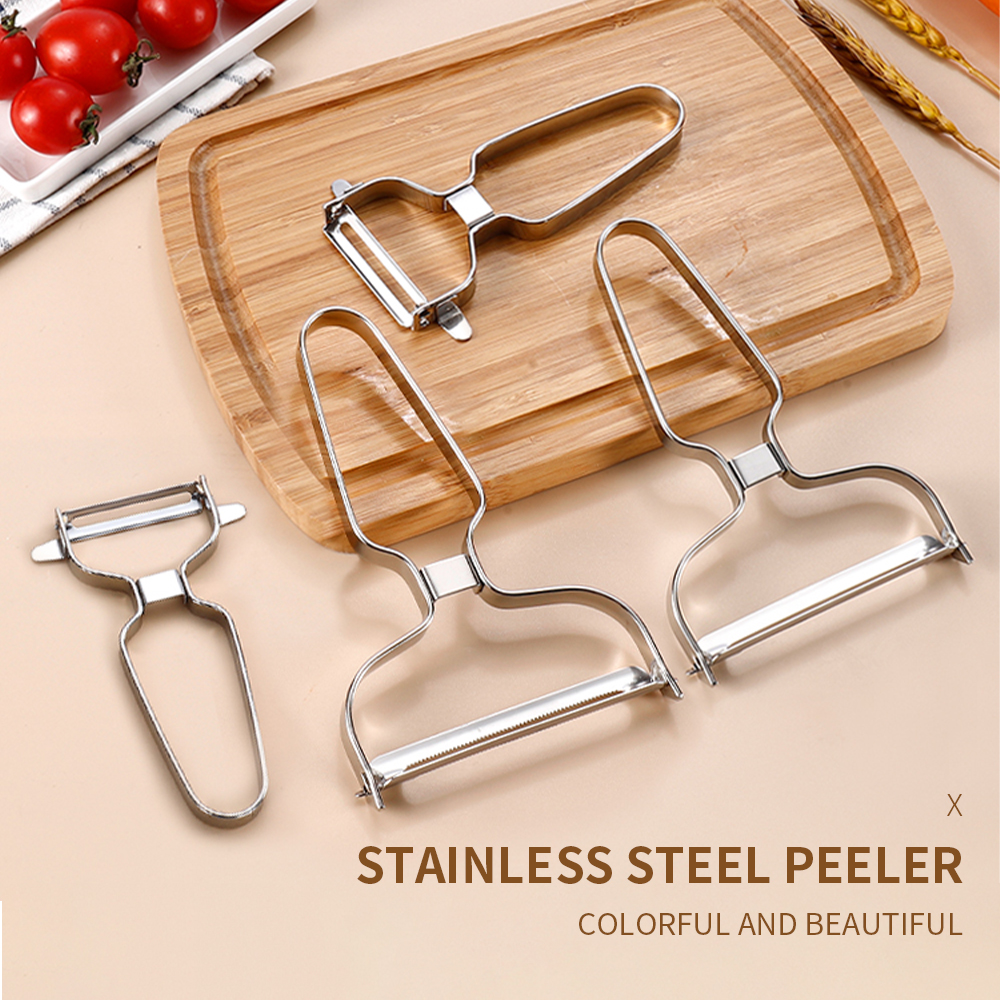 Vegetables Fruit Peeler Stainl - Household Kitchen Gadgets Vegetable Cutter Silk Cutter review and price