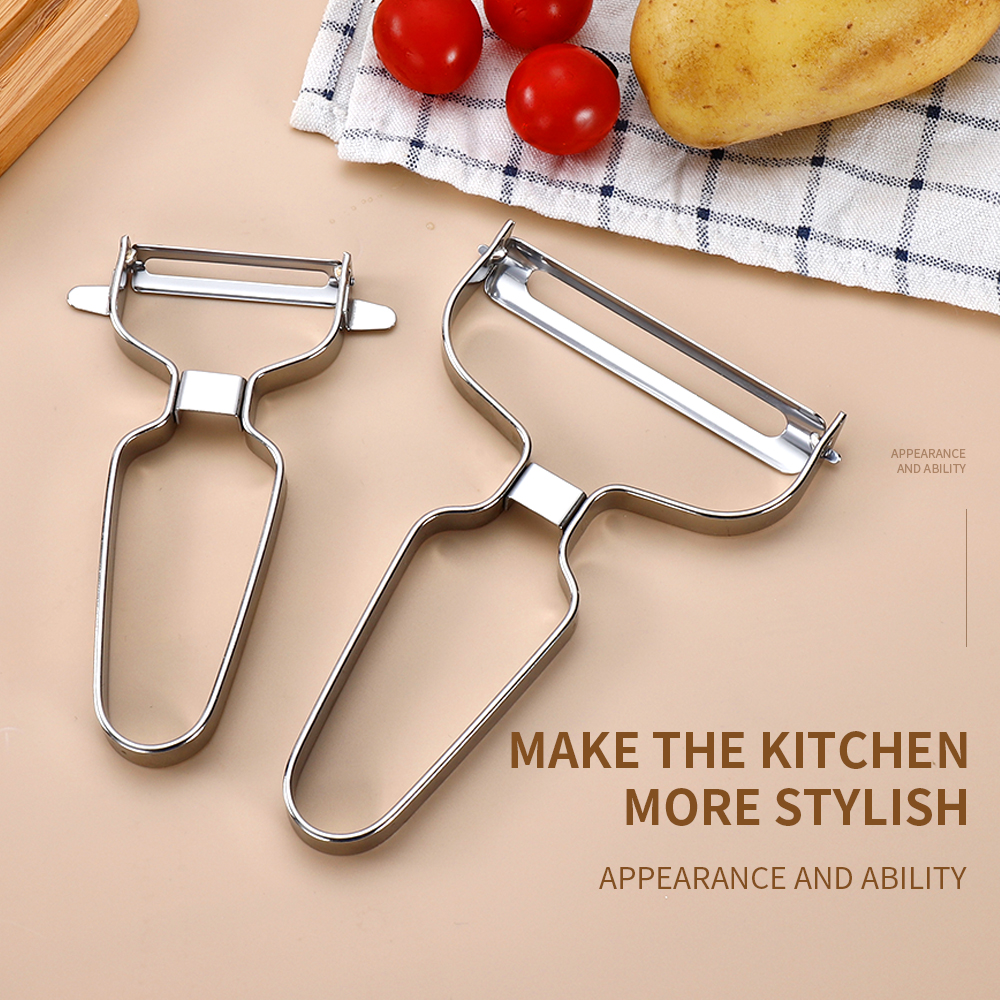 Vegetables Fruit Peeler Stainl - Household Kitchen Gadgets Vegetable Cutter Silk Cutter review and price