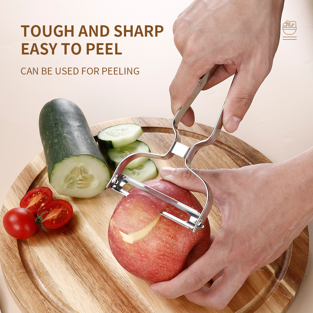 Vegetables Fruit Peeler Stainl - Household Kitchen Gadgets Vegetable Cutter Silk Cutter review and price