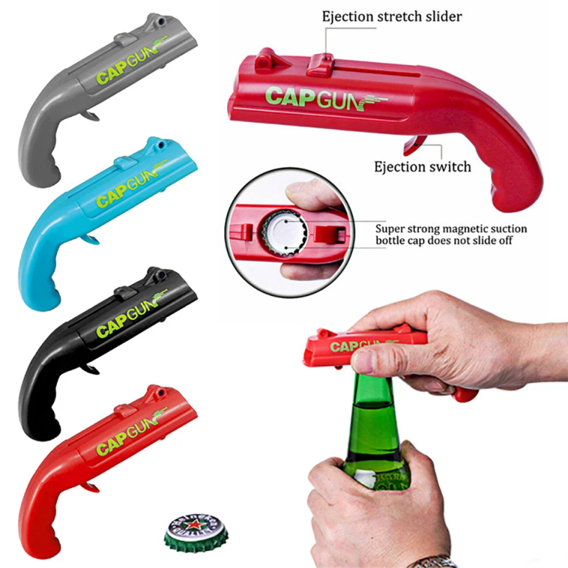 Cap Gun Beer Bottle Opener Por - Kitchen Gadgets Needed review and price