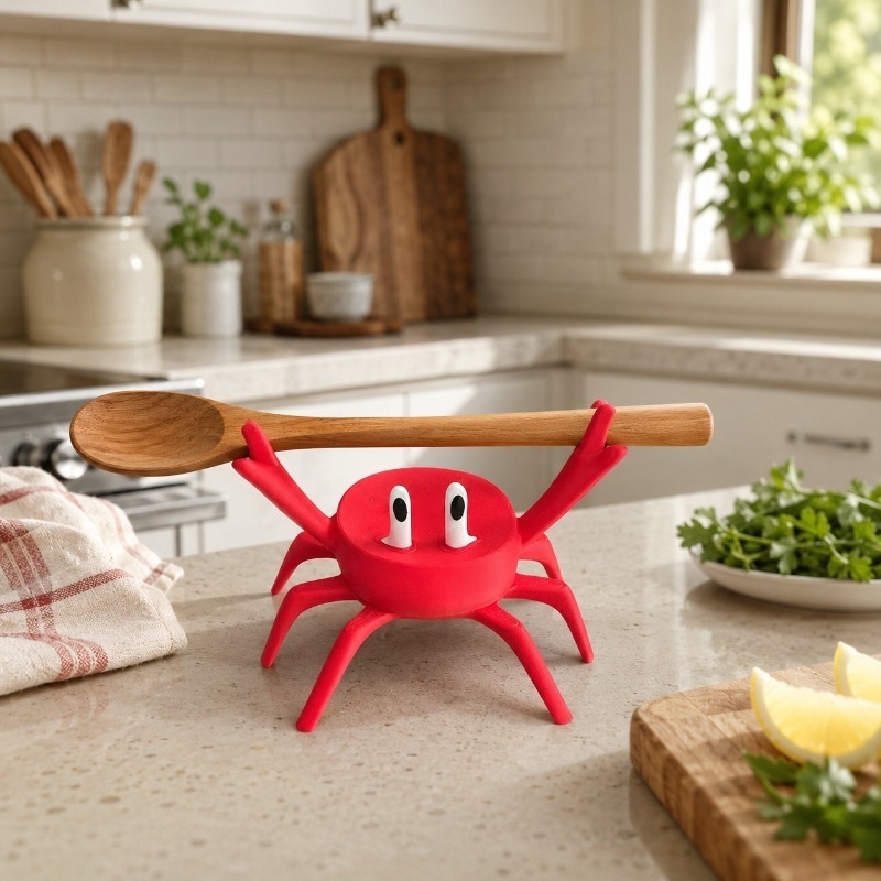 Red Crab Spoon Rest, Cute Crab - Kitchen Gadgets To Gift review and price