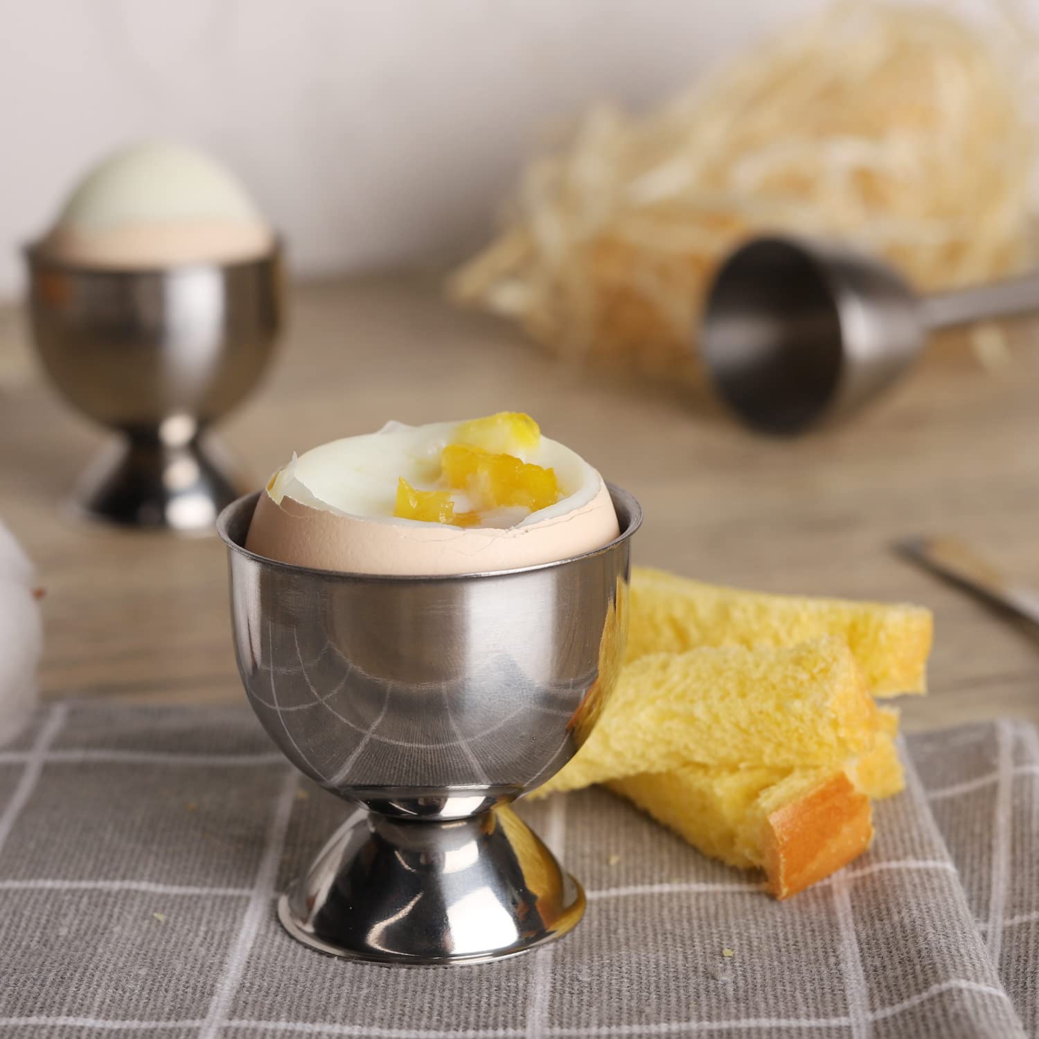 Stainless Steel Egg Cups Set H - Kitchen Gadgets To Gift review and price