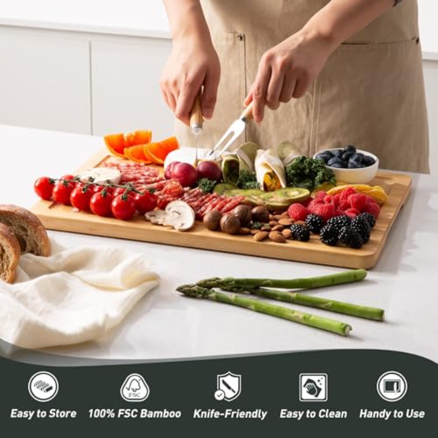 Bamboo Cutting Board Set Non S - Kitchen Gadgets You Must Have review and price