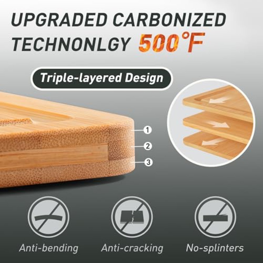 Bamboo Cutting Board Set Non S - Kitchen Gadgets You Must Have review and price