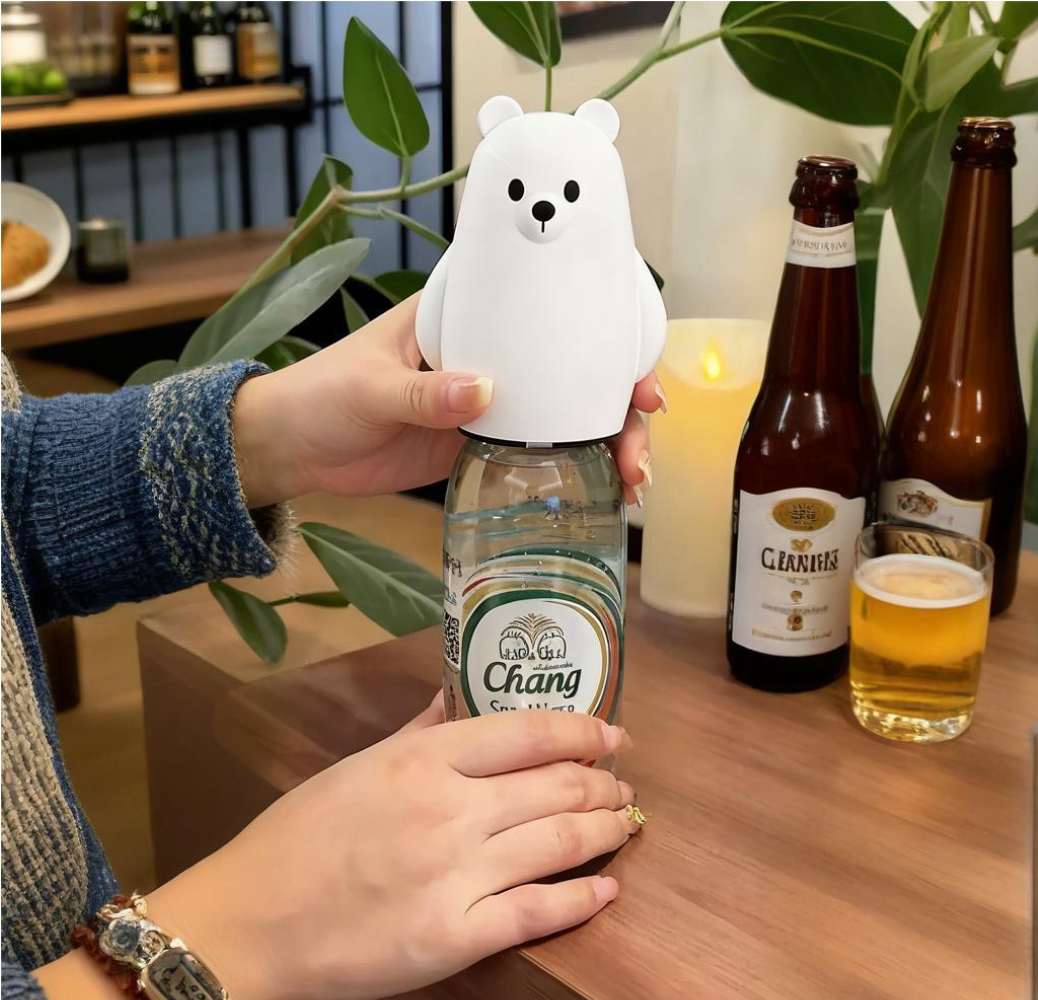 Cute Black & White Bear Bottle - Kitchen Gadgets Gift Ideas review and price